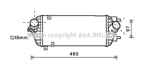 AVA QUALITY COOLING Starpdzesētājs HY4293